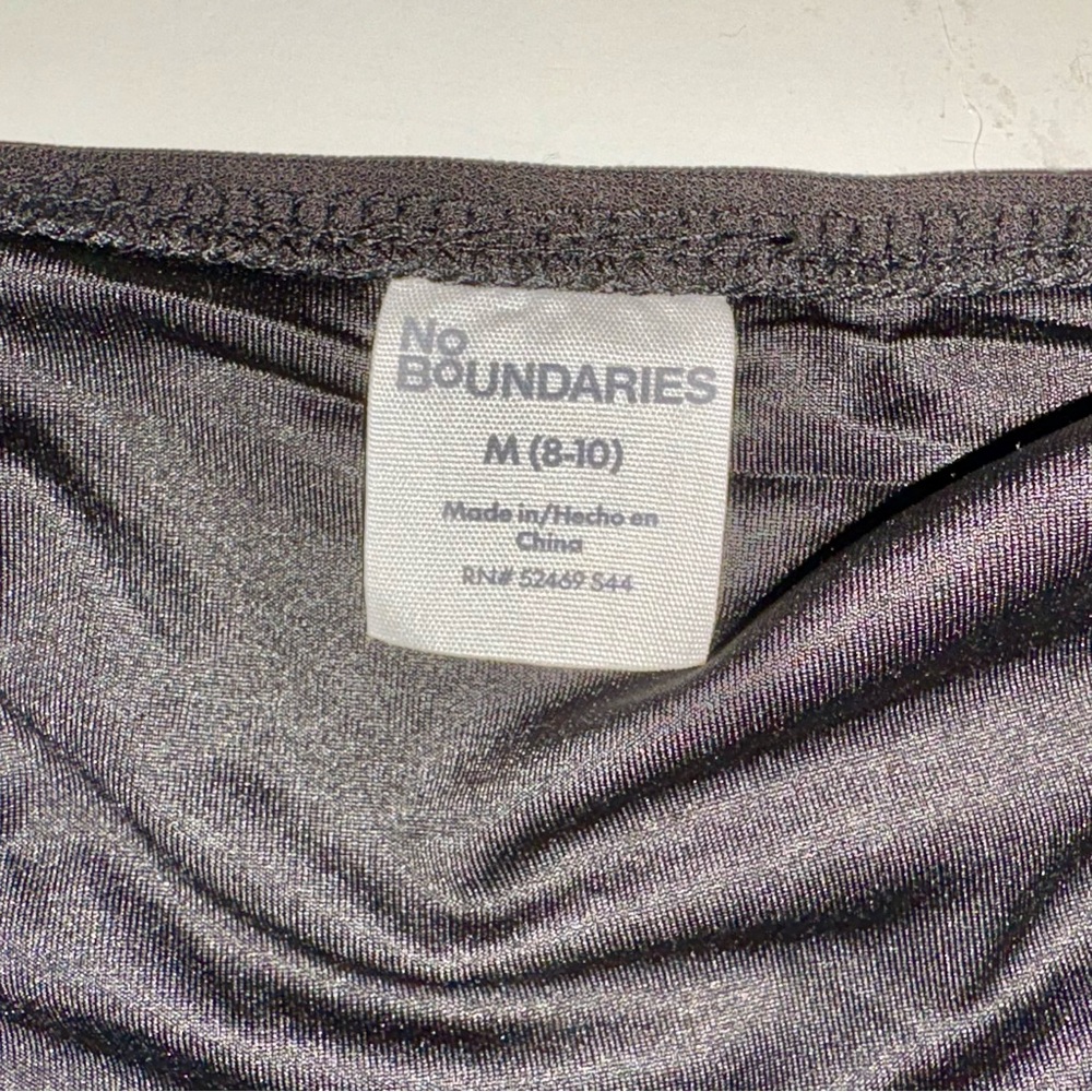 No Boundaries Black Corset-Style Tank Top with Lace Trim - Picture 9 of 11